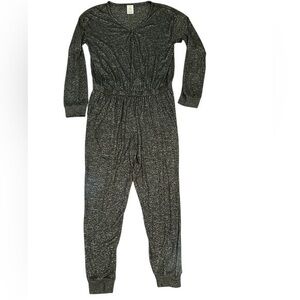 Serra Loungewear Jumpsuit - Womens Size XL - Heather Black - One Piece - Cozy